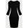 Damské šaty s kulatým dekoltem MODA5131 černé
