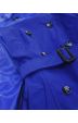 Tenký dámský kabát z kombinovaných materiálů MODA2027 modrý