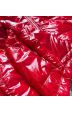 Dámská lesklá prošívaná jarní bunda MODA9560 červená