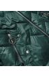 Dámská jarní bunda s kapucí MODA003BIG zeleno-karamelová