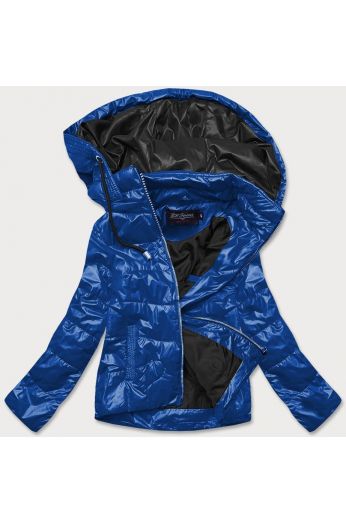 Dámská jarní bunda MODA005 modro-černá