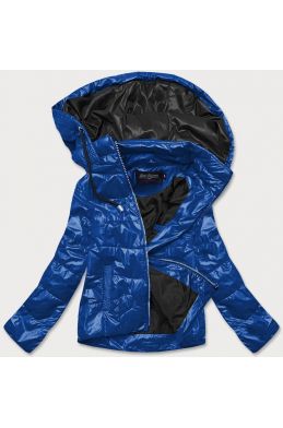 Dámská jarní bunda s kapucí MODA005BIG modrá