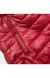 Dámská vesta s kapucí MODA304 bílo-šedo-červená