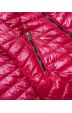 Dámská jarní lesklá bunda MODA6380 červená