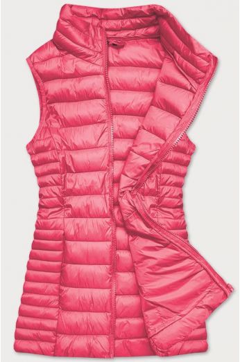 Dámská prošívaná vesta MODA038 růžová