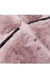 Elegantní dámská vesta z kožešinou MODA9593 růžová