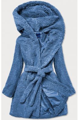 Dámský kabát MODA229 modrý