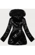 Lesklá dámská zimní bunda MODA756 černá