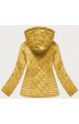 Prošívaná dámská podzimní bunda modály-01 žlutá