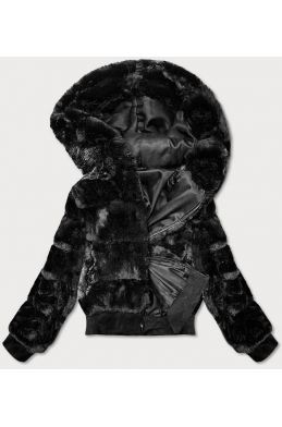Dámská kožešinová bunda MODA9748 černá