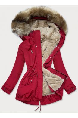 Dámská zimní bunda MODA553 červená