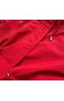 Dámská oboustranná podzimní bunda parka MODA581X červeno-šedá