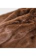 Dámská podzimní kožešinová bunda MODA743 hnědá