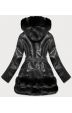 Dámská koženková zimní bunda MODA9736 černá