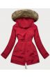 Teplá dámská zimní bunda MODA559 červená