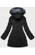 Dámská zimní bunda s kapucí MODA1308 černá