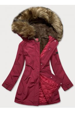 Dámská zimní bunda MDOA1309 červená
