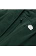 Dámská zimní bunda parka s kožešinou MODA1207 zelená