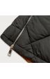 Dámská oboustranná zimní bunda MODA210A5 karamel-černá