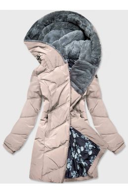 Dámská zimní bunda MODA21311 béžová