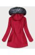 Voděodolná dámská zimní bunda parka MODA923 červene-šedá