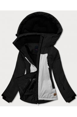 Dámská zimní lyžařská bunda MODA382 černo-šedá