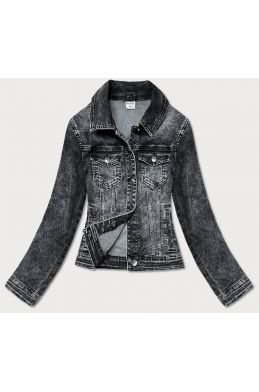 Krátká dámská jeansová bunda MODA5989 černá