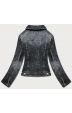Krátká dámská jeansová bunda MODA5989 černá