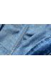 Volná dámská jeansová bunda MODA5996 modrá