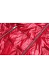 Dámská bunda s tištěným vzorem MODA9765 červená