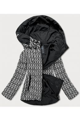 Dámská jarní bunda MODA711 černo-bílá