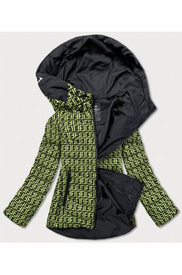 Dámská jarní bunda MODA711 černo-zelená