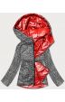 Dámská oboustranná zimní bunda MODA9795 červená