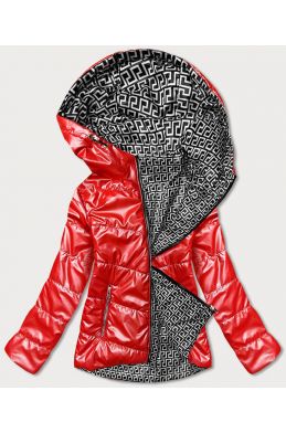 Dámská oboustranná zimní bunda MODA9795 červená