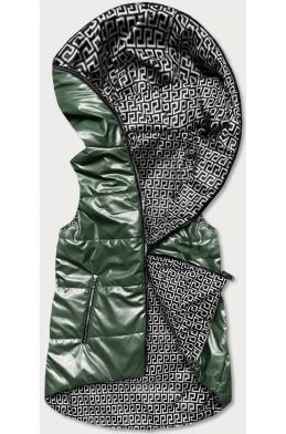 Dámská oboustranná vesta MODA8005 zelená