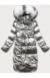 Oboustranná metalická zimní bunda MODA7901 grafitově-šedá