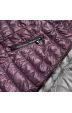 Prošívaná dámská podzimní bunda MODA7636 šedo-fialová