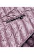 Prošívaná dámská podzimní bunda MODA7636 růžově-fialová