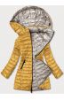 Prošívaná dámská podzimní bunda MODA7636 béžově-žlutá