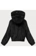 Krátká dámská kožešinová bunda MODA8050 černá