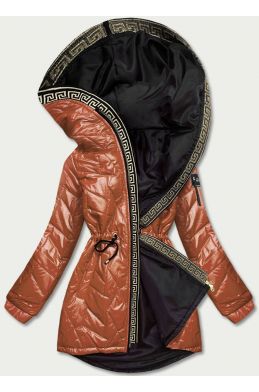 Dámská prošívaná podzimní bunda MODA8101BIG karamelová