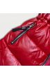 Metalická dámská zimní bunda MODA8029 červená