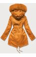 Dámská zimní bunda parka MODA762 pomerančová
