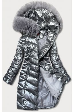 Dámská zimní bunda MODA037 šedá