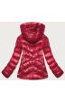 Dámská krátká zimní bunda MODA3066 červená 