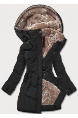 Prošívaná dámská zimní bunda MODA963 černá