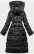 Oboustranná dlouhá dámská zimní bunda MODA6638BIG černá