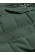 Asymetrická dámská zimní bunda MODA1301 zelená