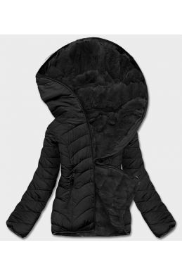 Dámská oboustranná zimní bunda 21507 černá