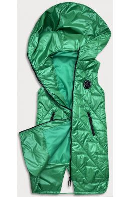 Dámská prošívaná vesta MODA8127 zelená